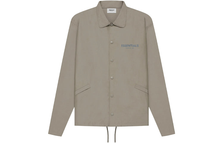 Fear of God Essentials SS21 Coaches Jacket Taupe FOG-SS21-649