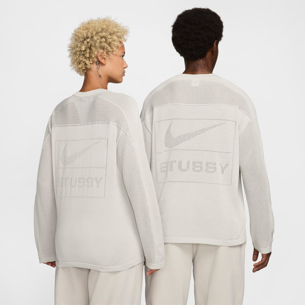 Nike x Stussy Long-Sleeve Knit Jersey 'Light Bone' HF3898-072