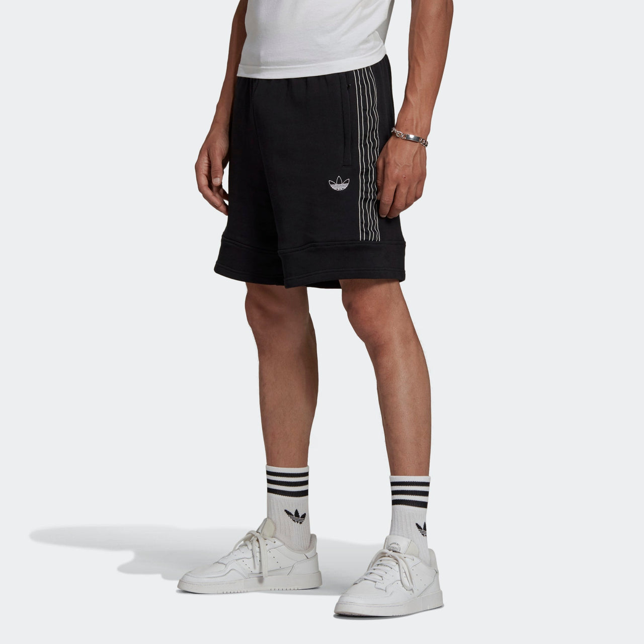 adidas originals Causual Sports Stripe Short Pant Male Black GN2468