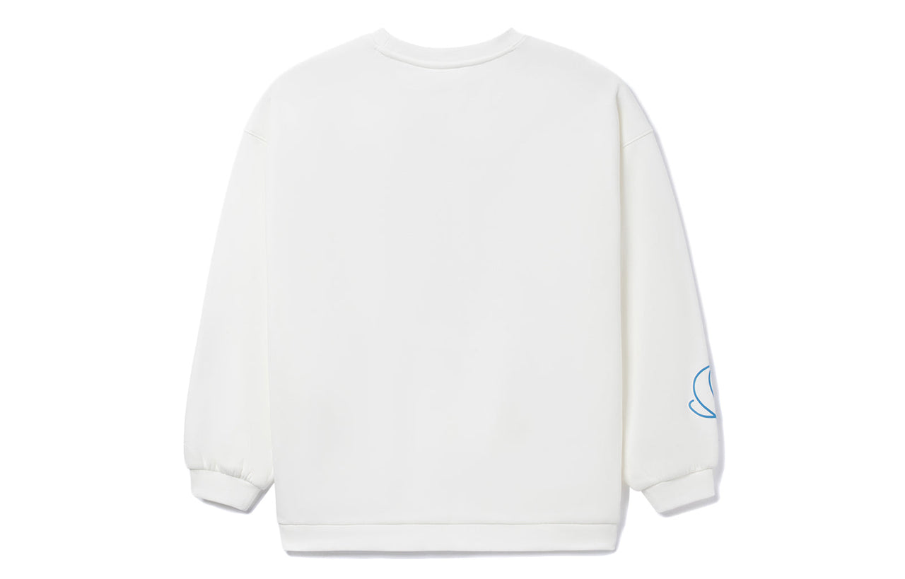 (WMNS) Li-Ning x Disney Mickey Mouse Graphic Sweatshirt 'White' AWDRD64-1