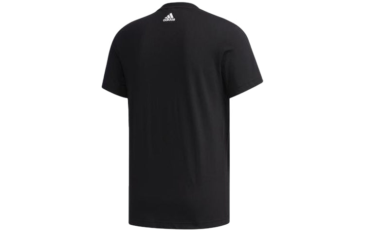 adidas Ai Gfx Ss Foil Sports Bronzing Printing Round Neck Short Sleeve Black EH3814