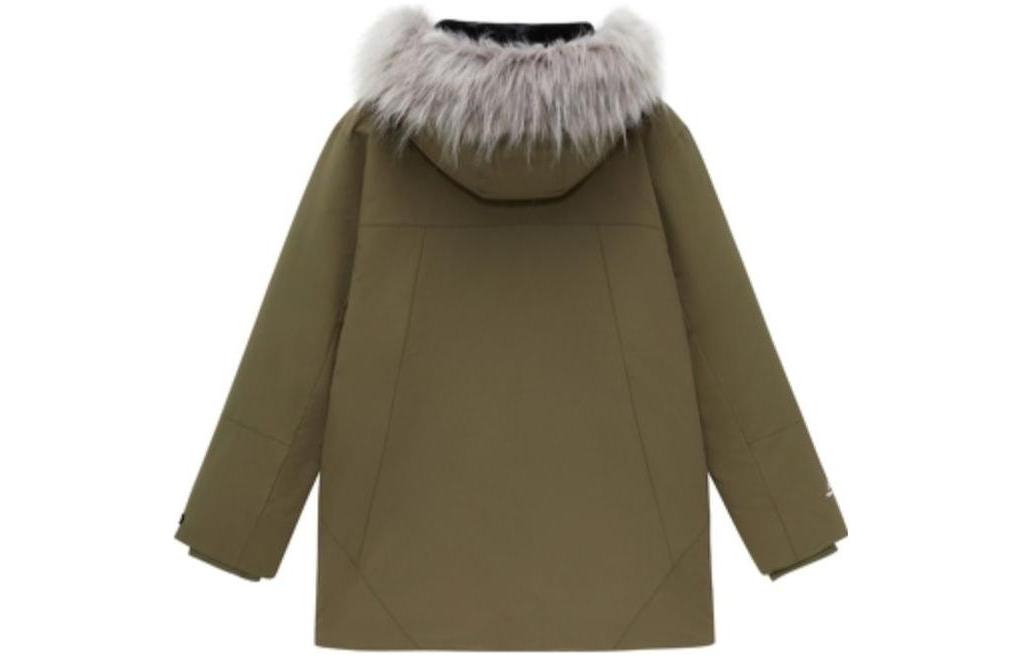 New Balance Warm Parka Jacket 'Olive Green White' AMJ24373-DMO