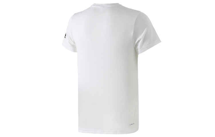 adidas Basketball Cartoon Printing Short Sleeve White DU6858