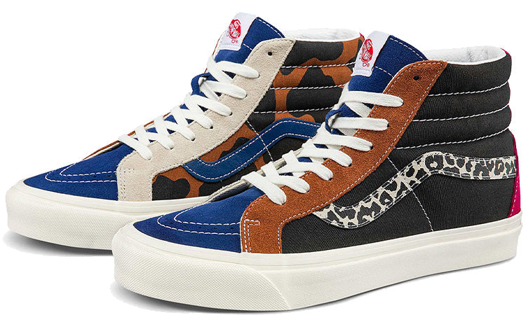 Vans Unisex Anaheim Factory Sk8-hi 38 Dx High-Top Sneakers Black/Blue/Brown VN0A5KRI96M