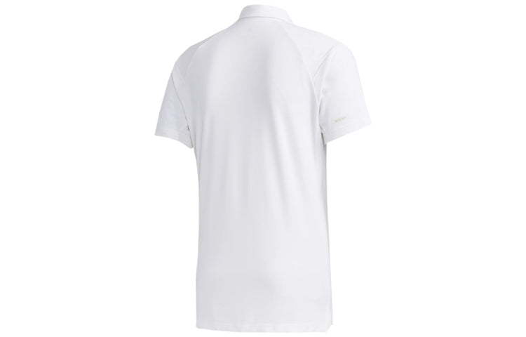 adidas originals Casual Sports Short Sleeve Polo Shirt White FK1417
