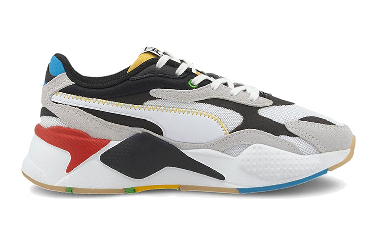 PUMA Rs-x Big Boys Black White Red Low Tops Sports Shoe 'Black White Gray' 374498-01