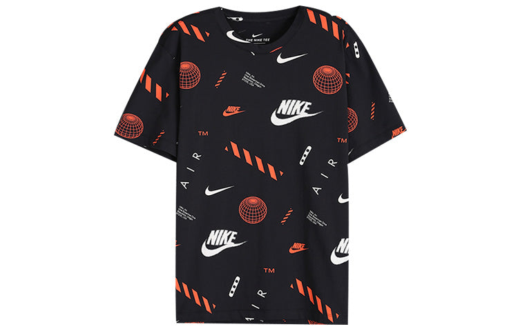 Nike Street Full Print Logo Short Sleeve Black CT6545-010