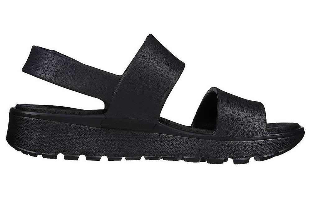 (WMNS) Skechers Arch Fit Footsteps Foamies 'Black' 111380-BBK