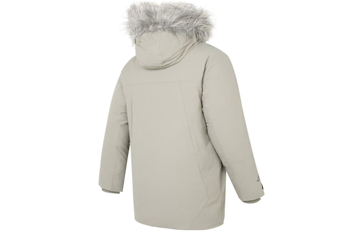 New Balance Hooded Parka Jacket 'Light Grey' AMJ24373-PAA