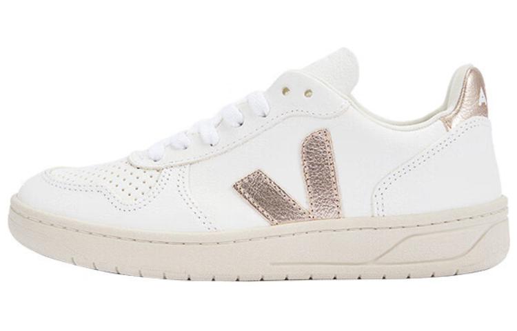 Veja V-10 Chromfree Low-Top Sneakers 'White Gold' VX0502935