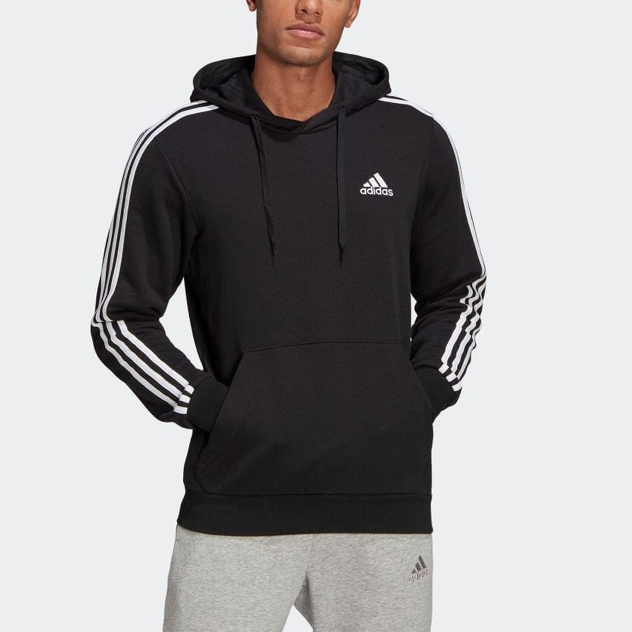 adidas Athleisure Casual Sports hooded Pullover Black GK9062