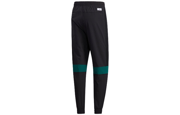 adidas neo M Ss Tcns Tp 2 Colorblock Bundle Feet Casual Loose Sports Long Pants Black GJ8758