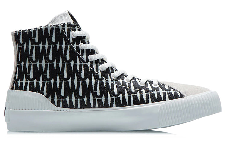 Li-Ning x Jason Wu Canvas Hi Shoes 'Black White' AGCR484-4