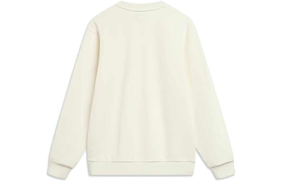 (WMNS) Li-Ning Floral Logo Sweatshirt 'Beige' AWDT818-1