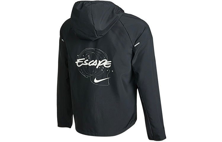 Nike AS Men's NK ESSNTL JKT Jacket WILD Run GX Black DA1167-010