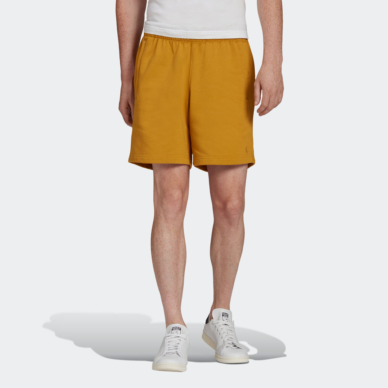 adidas originals C Short Ft Solid Color Lacing Sports Shorts Gold Color HF6365