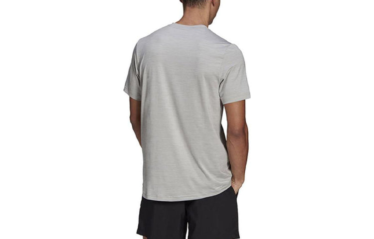 adidas AEROREADY Designed to Move Sport Stretch Tee 'Medium Grey Heather' GM2076