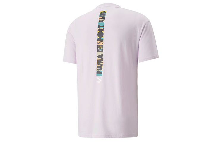 PUMA Logo Hc Graphic Tee 'Light Purple' 535384-17