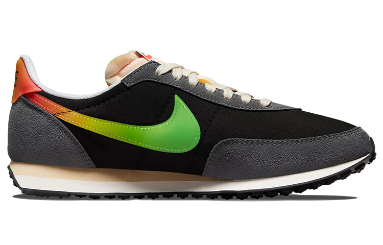 Nike Waffle Trainer 2 Low-Top Sneakers Black/Green DQ4995-010