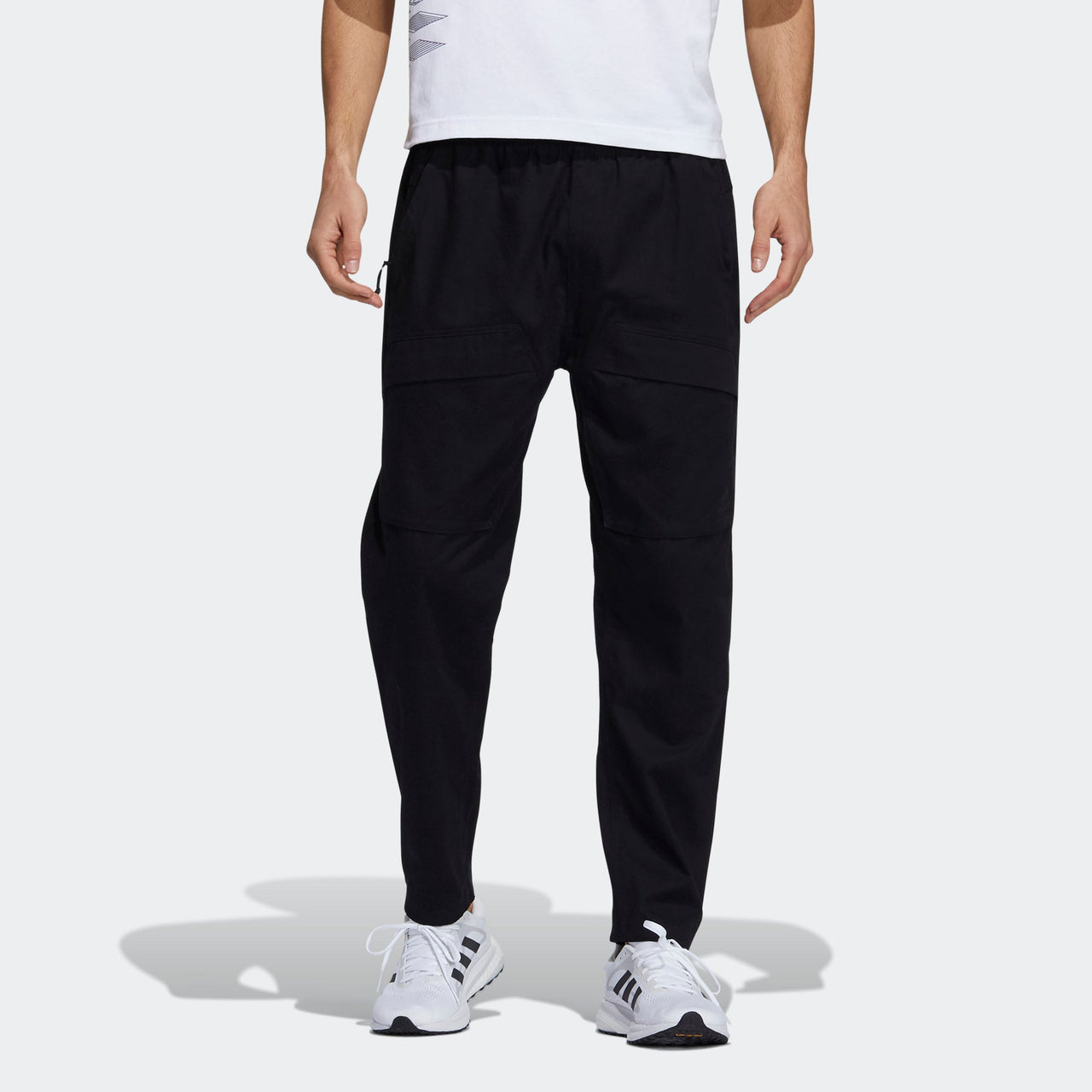 Men's adidas St Wv Cargo Pnt Casual Sports Lacing Breathable Long Pants/Trousers Black H39250