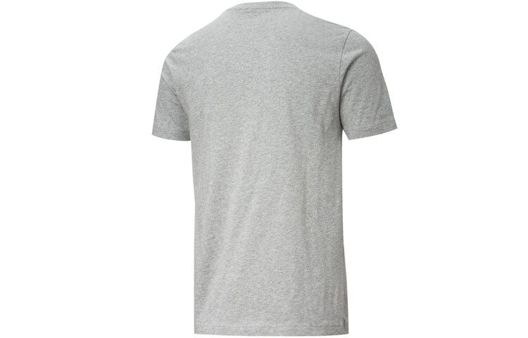 PUMA Chest Large Logo Printed Short Sleeve T-Shirt 'Grey' 581903-03