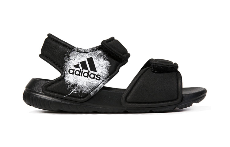 (TD) adidas Altaswim Soft Sole Cozy Open Toe Sports Black Sandals BA9282