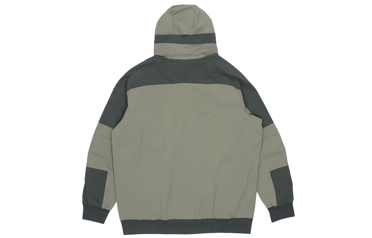 adidas Th Jkt South Colorblock Windproof Casual Fleece Lined Hooded Jacket Green GR6953