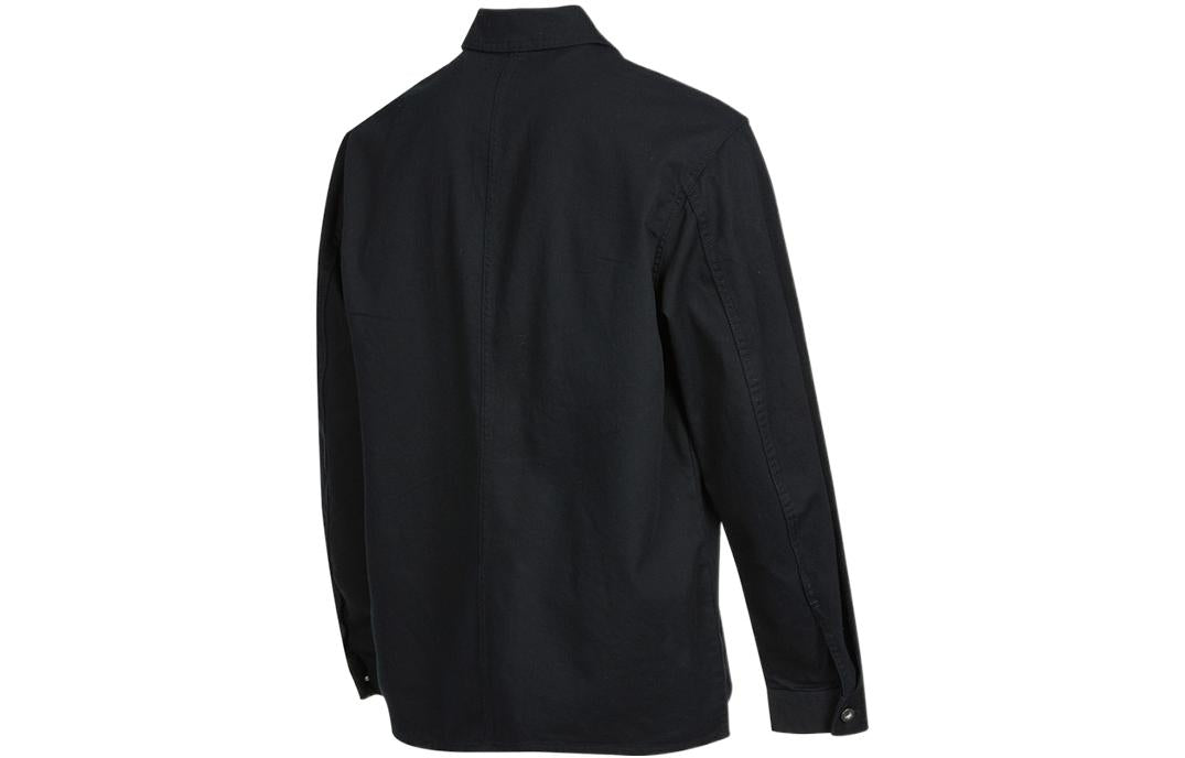 Men's Converse SS22 Cargo Casual Long Sleeves Autumn Black Shirt 10024172-A02