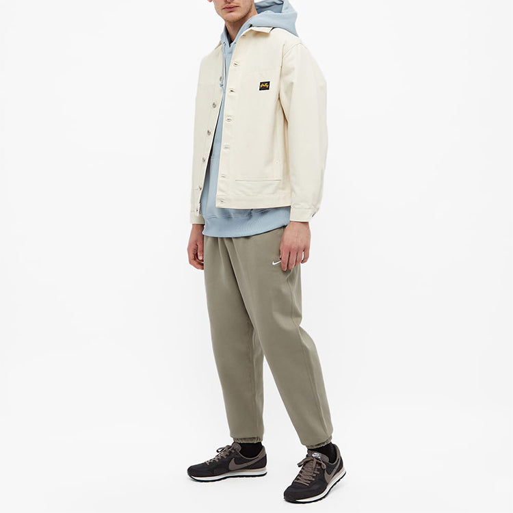 Men's Nike Logo Embroidered Bundle Feet Casual Solid Color Sports Pants/Trousers/Joggers Gray CW5460-320