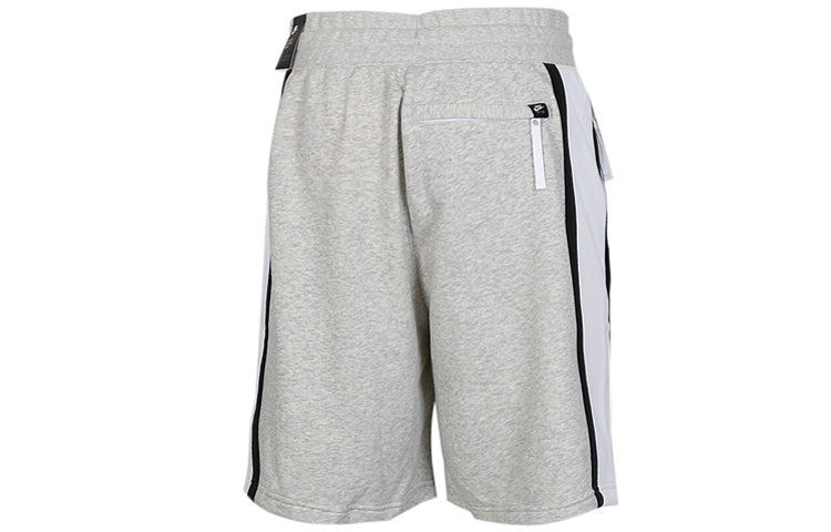 Nike Air French Terry Drawstring Zipper Pocket Casual Sports Shorts Gray CJ9948-050