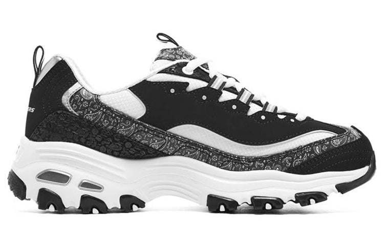 (WMNS) Skechers D'lites 4.0 'Black White' 896135-BKW
