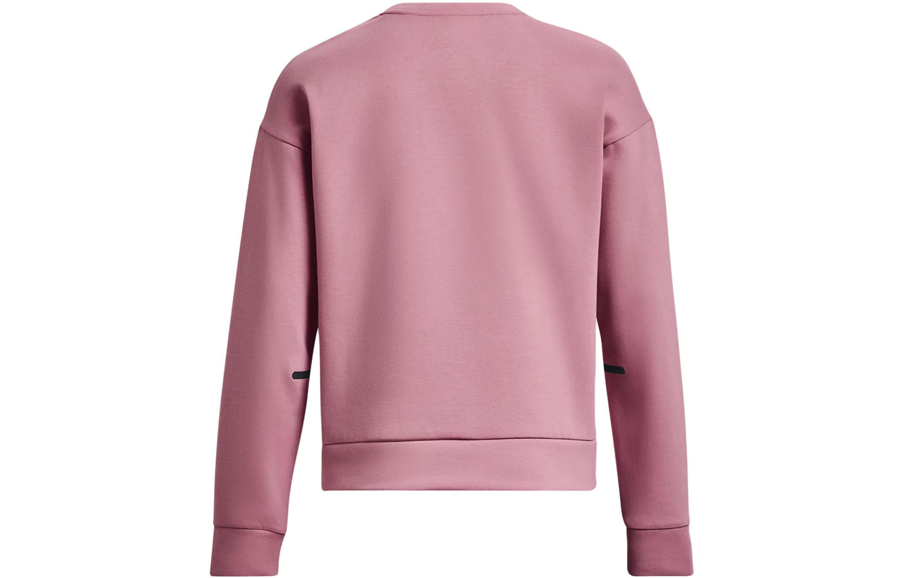 (WMNS) Under Armour Unstoppable Fleece Crew Neck 'Pink' 1379835-697