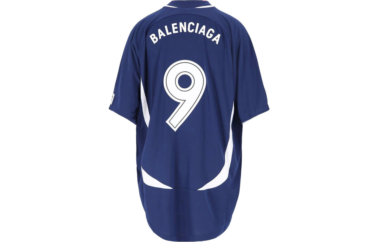 Balenciaga Soccer T-shirt Oversized 'Blue' 641664TJV054482