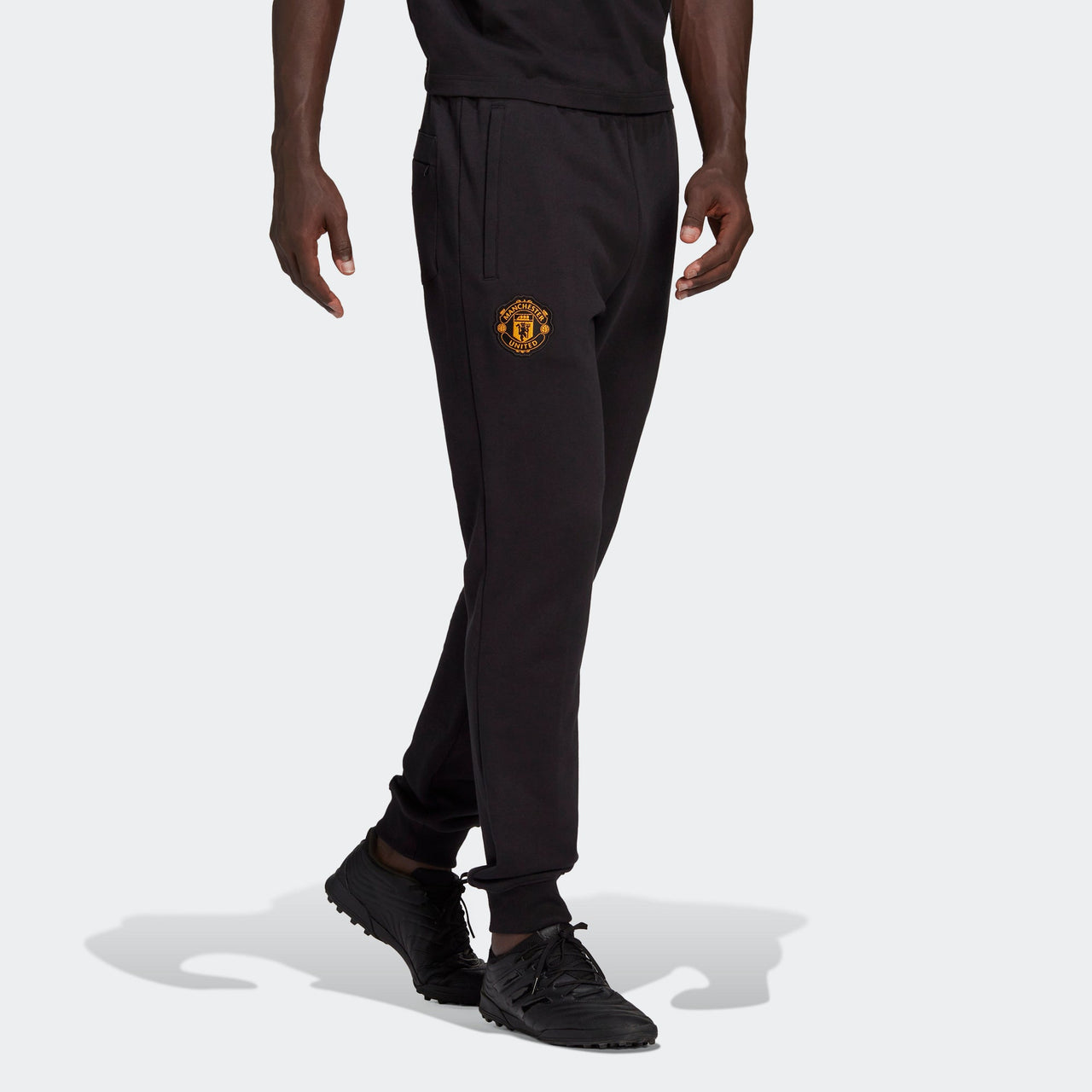 adidas Mufc Cny Pnt limited Embroidered Manchester United Soccer/Football Bundle Feet Sports Pants Black H63997