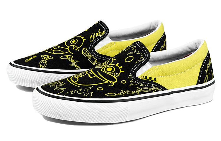 Vans Mike Gigliotti x SpongeBob SquarePants x Skate Slip-On 'Black Yellow' VN0A5FCAZAU