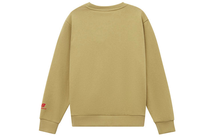 New Balance Casual Graphic Print Sweatshirt 'Yellow Blue' AMT11341-BEI