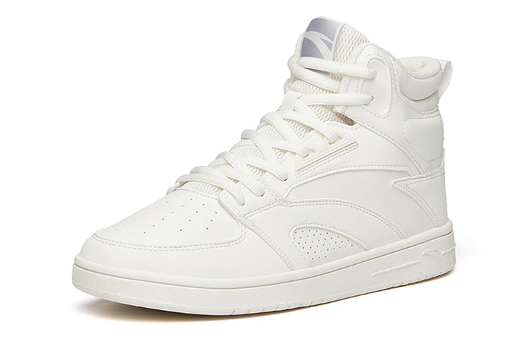 (WMNS) ANTA Skateboarding Series Sneakers High 'Ivory' 122138071-1