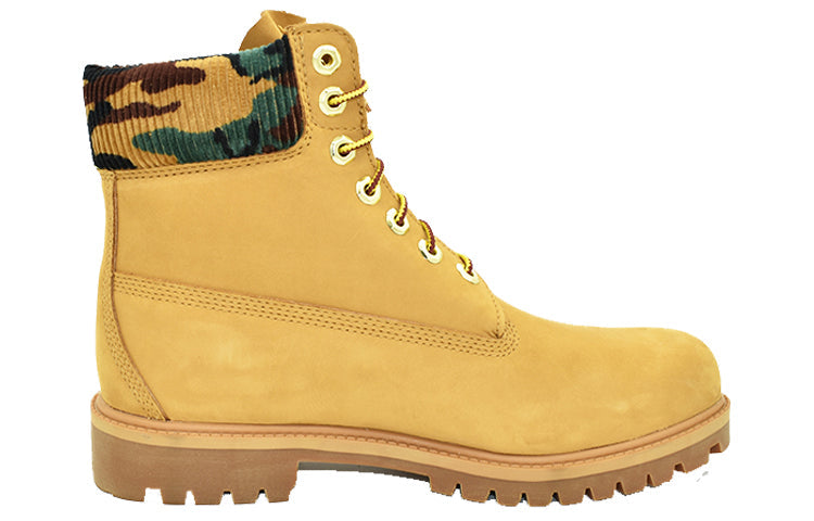 Timberland 6 Inch Premium Boot 'Wheat Nubuck with Camouflage Collar' A2KCE231