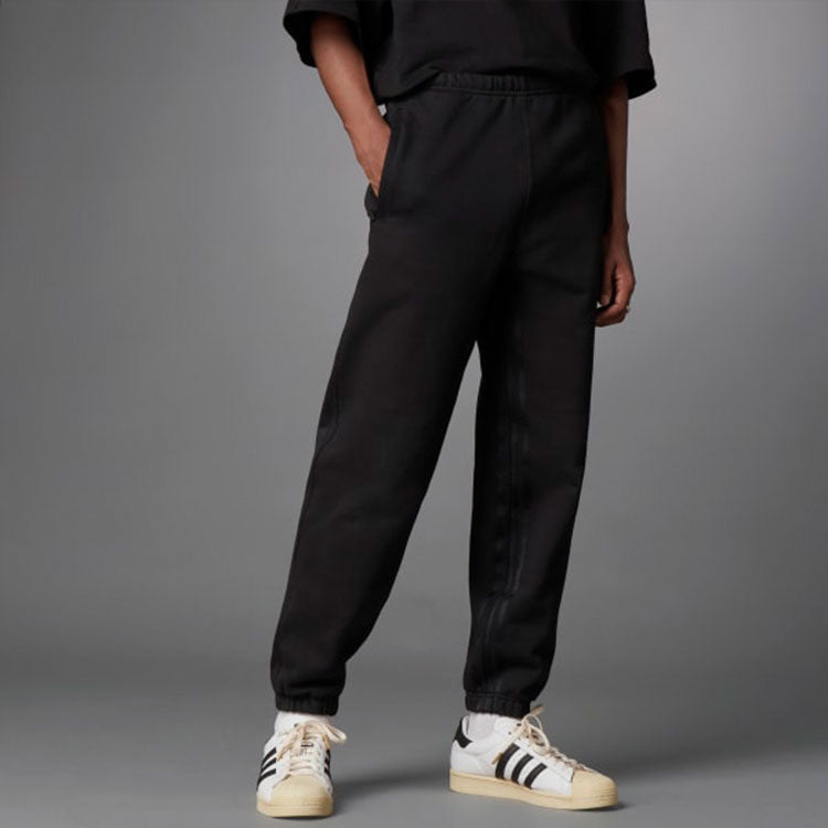 adidas originals Blue Version Series Solid Color Casual Sports Long Pants Black H23150