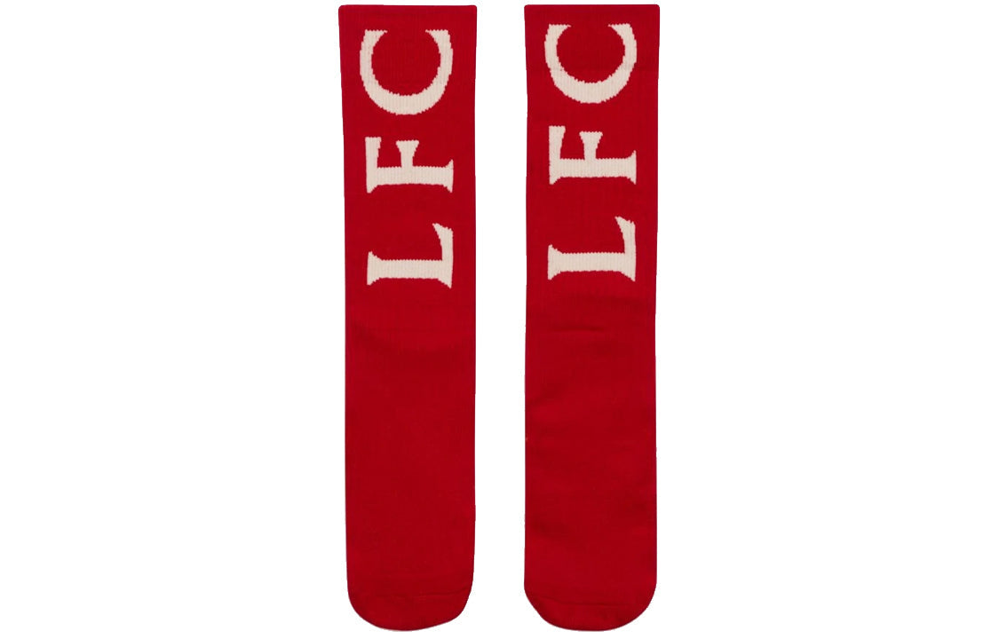 Nike Snkr Sox Crew Liverpool Soccer/Football Sports Mid Tops Socks One Pair Red DM3276-687