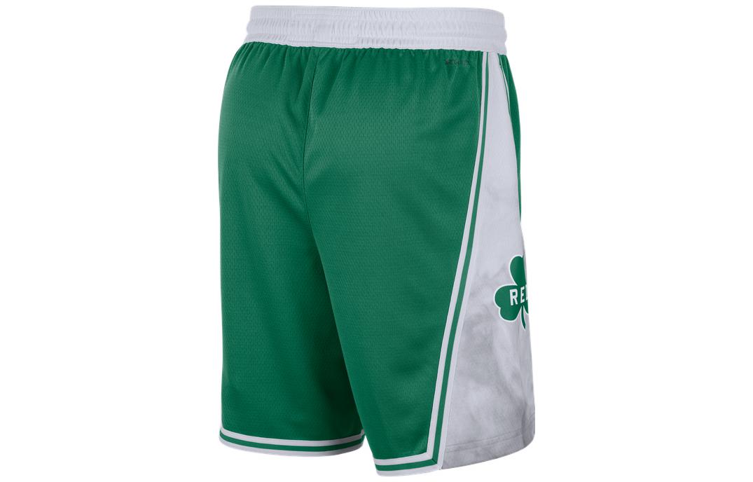 Men's Nike Boston Celtics Colorblock Straight Shorts Green DB4127-312