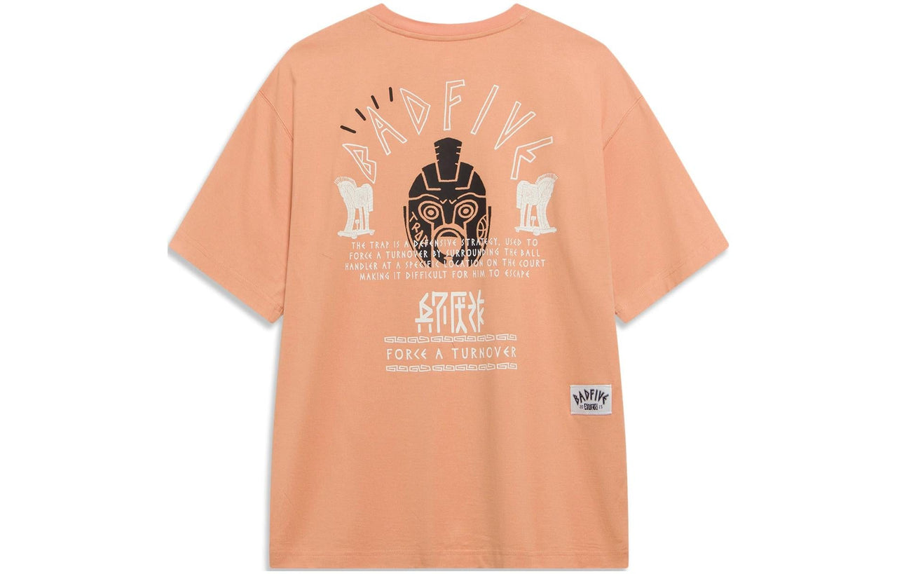 Li-Ning BadFive Force A Turnover Graphic T-shirt 'Orange' AHST285-6