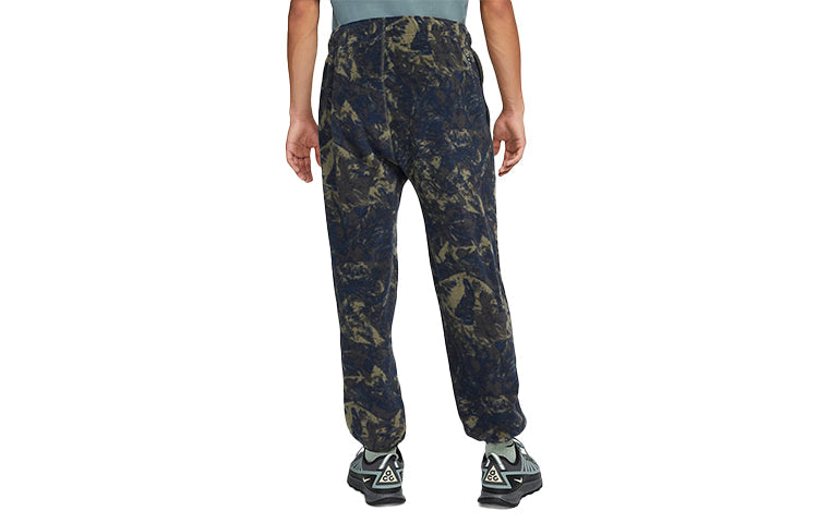 Men's Nike ACG Therma-FIT ' Wolf Tree Printing Bundle Feet Sports Pants/Trousers/Joggers Flash Blue DN1300-437