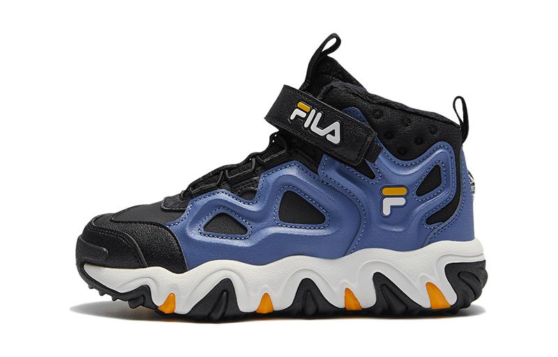 (GS) FILA Lifestyle High-Top Shoes 'Blue Black' K15B342991PPBB