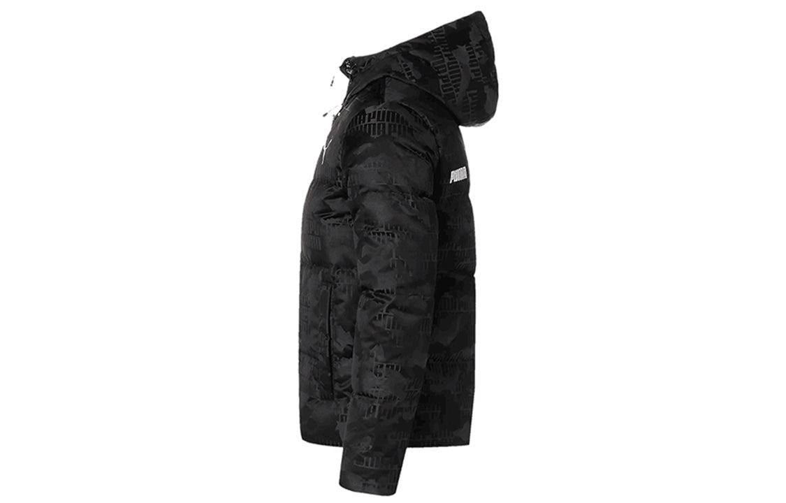 PUMA Camo Down Jacket 'Black White' 585532-01