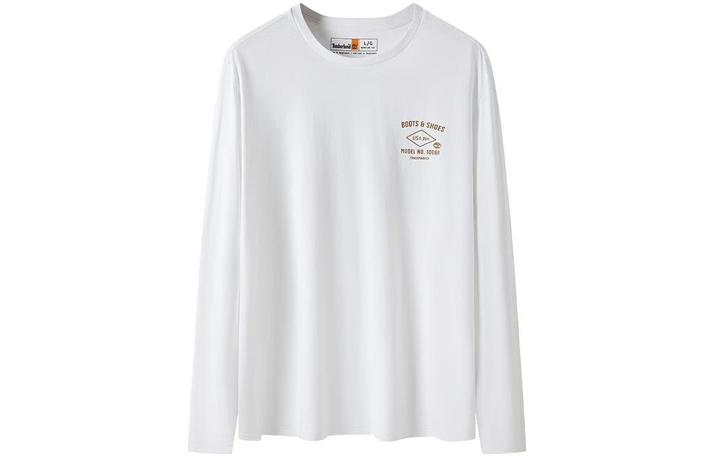 Timberland Shoe Logo Long Sleeves T-Shirt 'White Yellow' A29FC-100