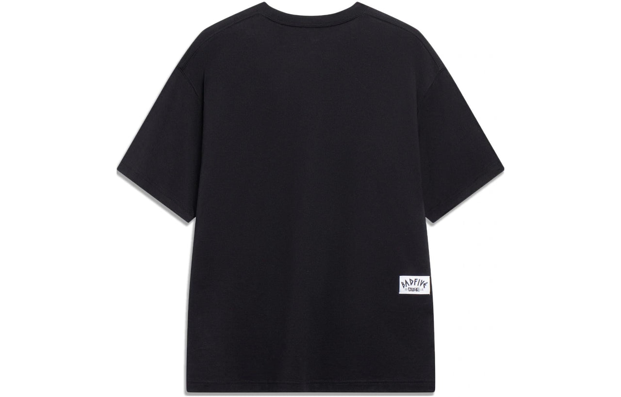 Li-Ning x Anti-Wu BADFIVE Casual Graphic Print Tee 'Black Purple' AHST301-2