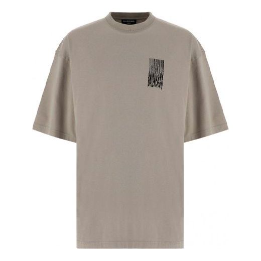 Balenciaga Barcode T-Shirt 'Grey' 661715TKVE58174
