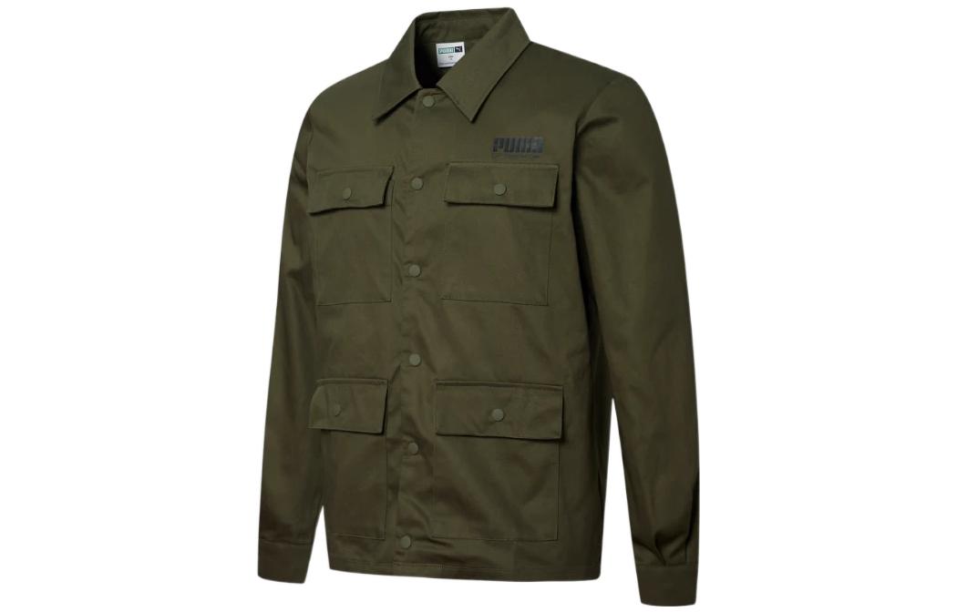 PUMA Sport Multi-Pockets Jacket 'Green Black' 534478-44