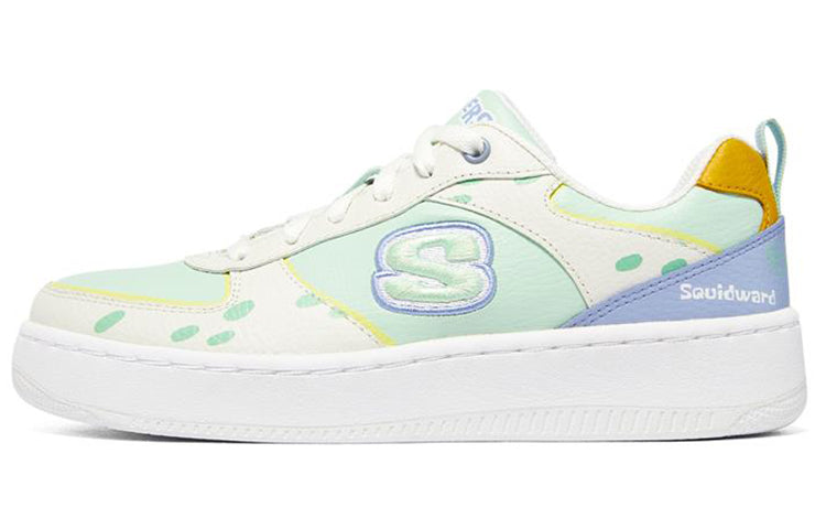 (WMNS) Skechers Sport Court 92 'White Green' 896112-WMNT